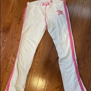 Vintage low rise PINK track pants